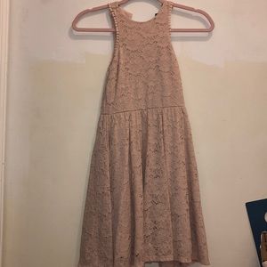 Light/dusty pink lace dress